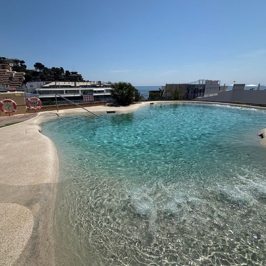 Rooftop pool at Hotel Delfín in Tossa de Mar