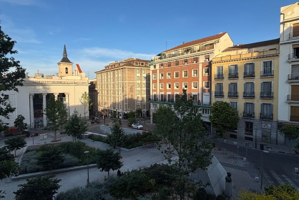 View from our hotel near Plaza del Carmen in Madrid